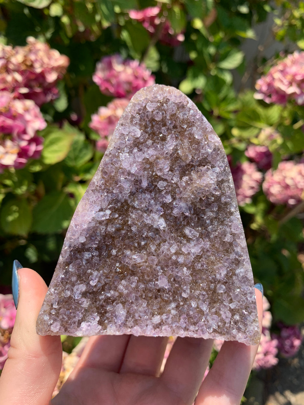 Druzy Purple Amethyst Cut Base