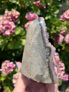 Druzy Purple Amethyst Cut Base