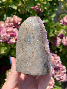 Druzy Purple Amethyst Cut Base