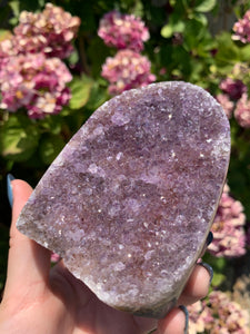 Druzy Purple Amethyst Cut Base