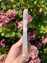 Load image into Gallery viewer, Flower Agate Moon with Stand