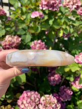 Load image into Gallery viewer, Flower Agate Moon with Stand