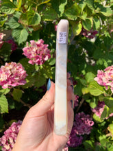 Load image into Gallery viewer, Flower Agate Moon with Stand