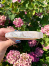 Load image into Gallery viewer, Flower Agate Moon with Stand