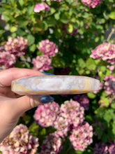 Load image into Gallery viewer, Flower Agate Moon with Stand