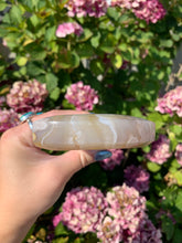 Load image into Gallery viewer, Flower Agate Moon with Stand