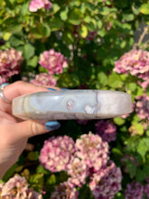 Load image into Gallery viewer, Flower Agate Moon with Stand