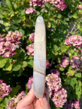 Load image into Gallery viewer, Flower Agate Moon with Stand