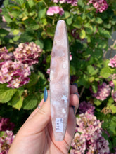 Load image into Gallery viewer, Flower Agate Moon with Stand