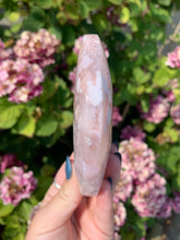 Load image into Gallery viewer, Flower Agate Moon with Stand