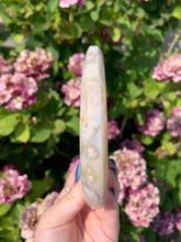 Load image into Gallery viewer, Flower Agate Moon with Stand