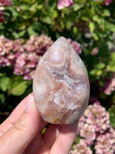 Pink Amethyst Flower Agate Flame