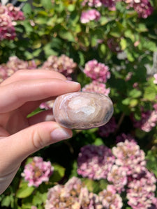 Pink Amethyst Flower Agate Flame