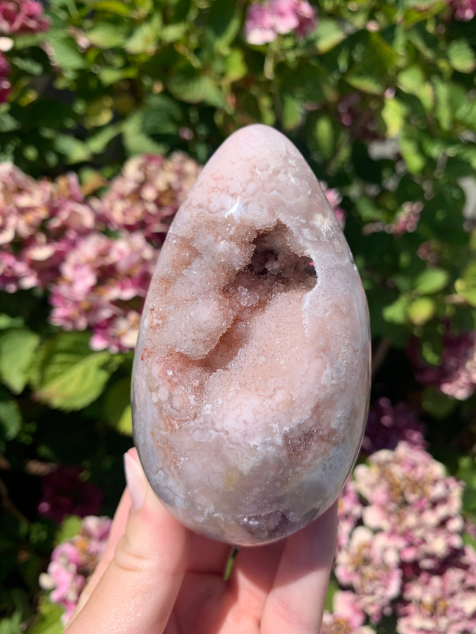 Pink Amethyst Agate Egg **