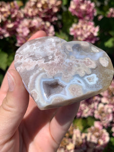 Flower Agate Heart
