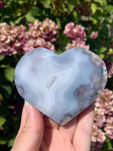 Flower Agate Heart