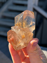Load image into Gallery viewer, Rutilated Smokey Quartz Cluster**
