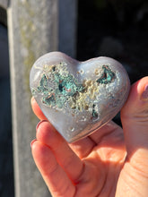Load image into Gallery viewer, Amethyst Agate Heart**