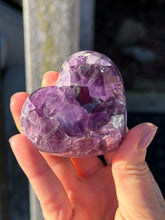 Load image into Gallery viewer, Amethyst Agate Heart**
