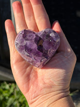 Load image into Gallery viewer, Amethyst Agate Heart**