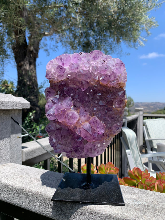 Amethyst Fixed on Stand