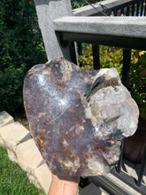Load image into Gallery viewer, Lepidolite w Silver Mica &amp; Green Tourmaline