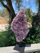 Load image into Gallery viewer, Amethyst Druzy Diamond with Stand