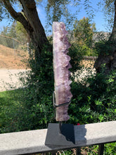 Load image into Gallery viewer, Amethyst Druzy Diamond with Stand