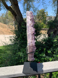 Amethyst Druzy Diamond with Stand