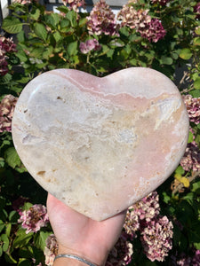 Pink Amethyst Heart