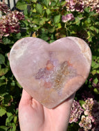 Pink Amethyst Heart**