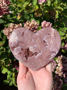 Pink Amethyst Heart
