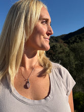 Load image into Gallery viewer, Rose Quartz w Pink Garnet Teardrop Combo w 18” Chain