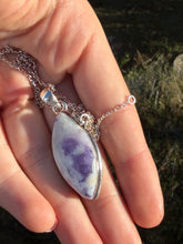 Load image into Gallery viewer, Morado Opal Marquise Sterling Silver Necklace 18” Chain