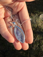 Load image into Gallery viewer, Morado Opal Marquise Sterling Silver Necklace 18” Chain