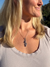 Load image into Gallery viewer, Amethyst Swirl Necklace w 18” Chain