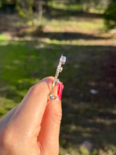 Load image into Gallery viewer, Amethyst Swirl Necklace w 18” Chain