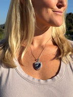 Morado Opal Necklace 18” Chain