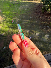 Load image into Gallery viewer, Double Malachite Chrysocolla Necklace 18” Chain