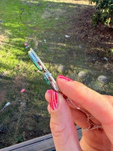 Load image into Gallery viewer, Double Malachite Chrysocolla Necklace 18” Chain