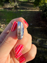 Load image into Gallery viewer, Morado Opal Triange Sterling Silver Necklace 18” Chain