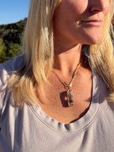 Load image into Gallery viewer, Phantom Lodolite Swirl Lens w Gold 18” Chain