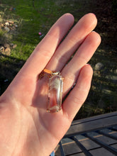 Load image into Gallery viewer, Phantom Lodolite Swirl Lens w Gold 18” Chain