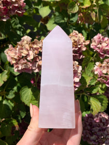 Pink Mangano Calcite Tower