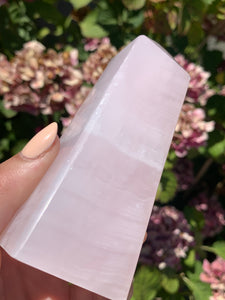 Pink Mangano Calcite Tower