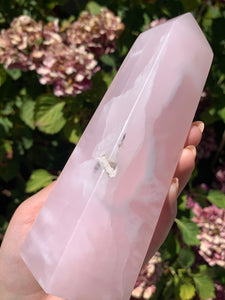 Pink Mangano Calcite Tower