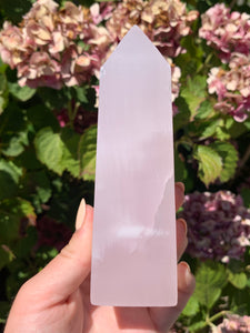Pink Mangano Calcite Tower