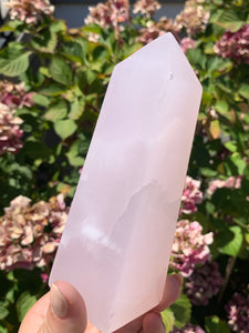 Pink Mangano Calcite Tower