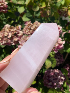 Pink Mangano Calcite Tower