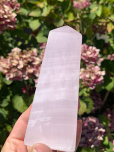 Pink Mangano Calcite Tower
